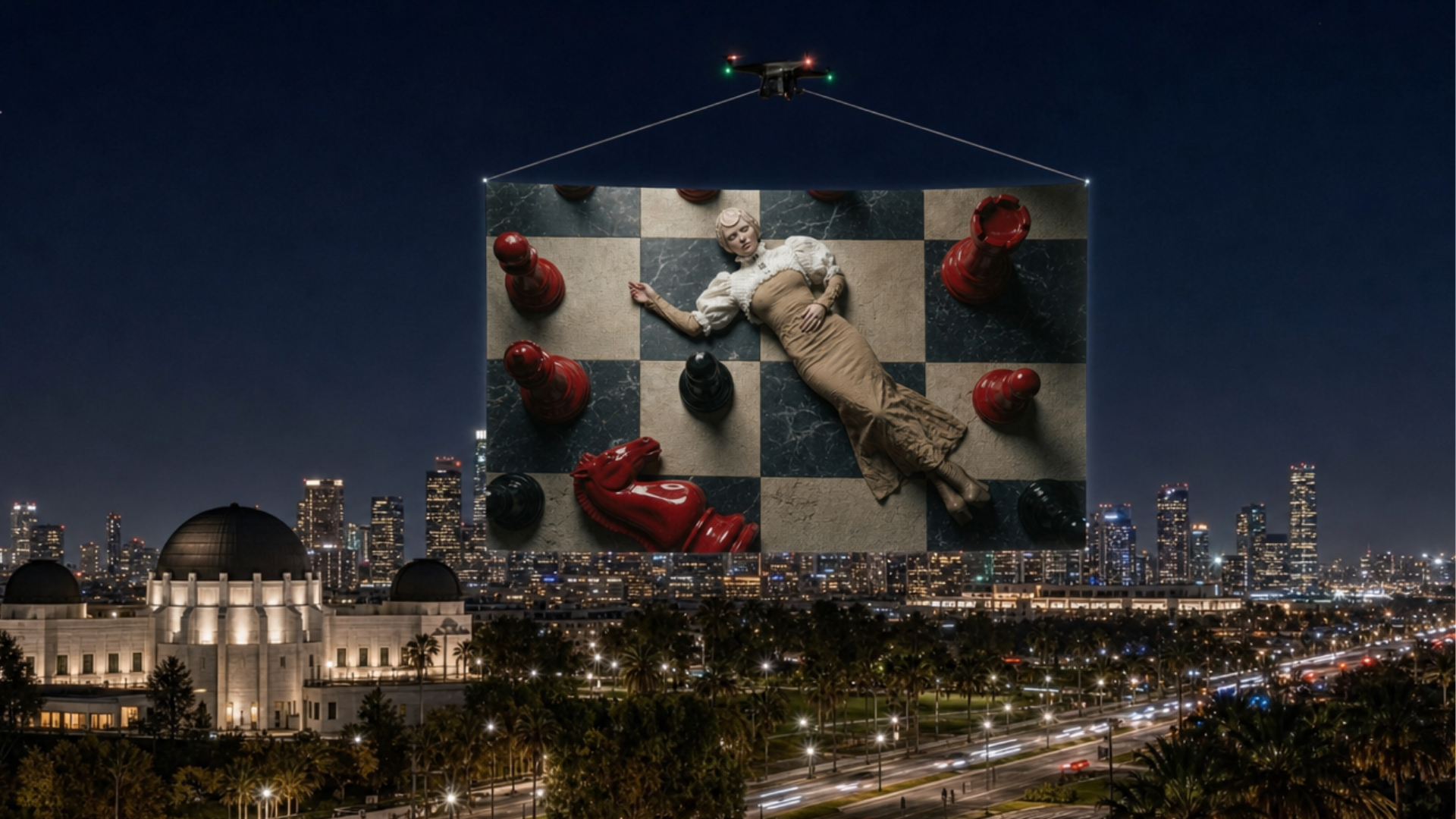 Luxury fashion Wally Air drone display concept